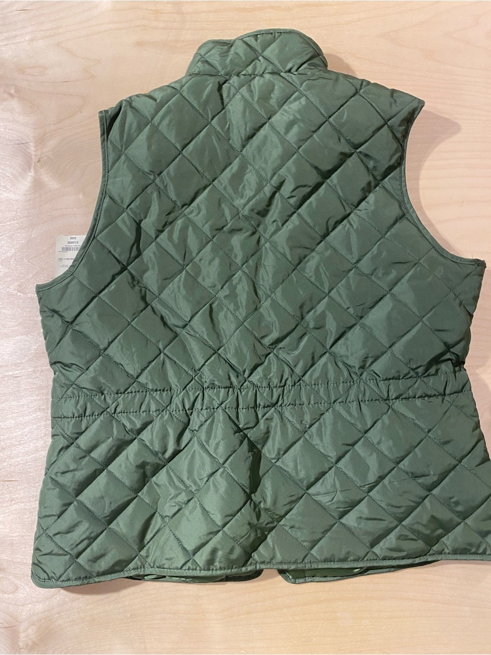 St. John's Bay Green Quilted Sleeveless Vest XL (RT) - Picture 5 of 6